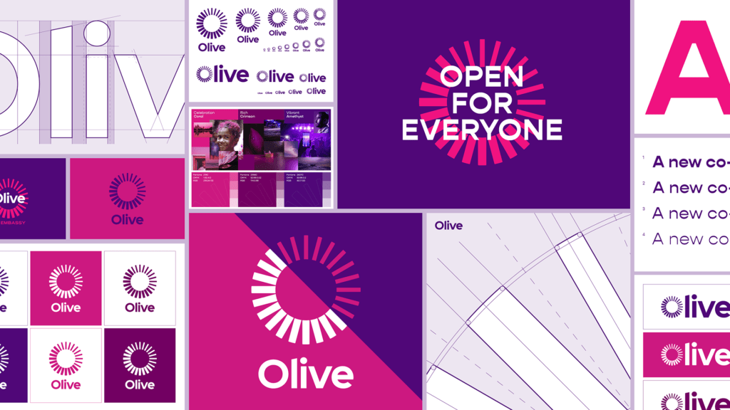 Fonts and logos of the new Olive brand